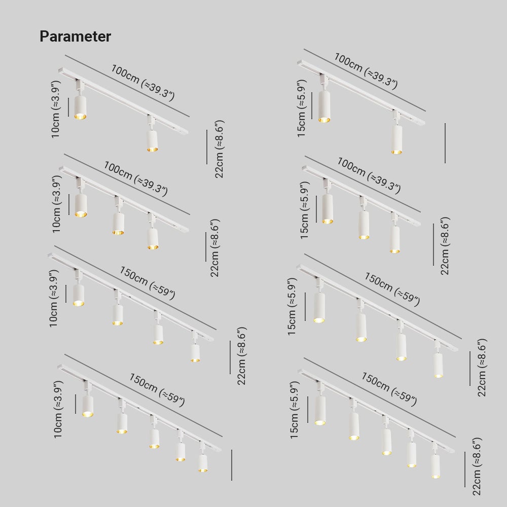 Leigh Nordic Cylindrical Metal LED Flush Mount Ceiling Spotlight, Black/White - Lumpaz