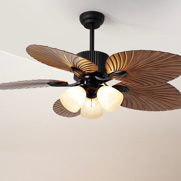 Bella 5-Blade Rustic DC Ceiling Fan with Light, Summer, 52'' - Lumpaz