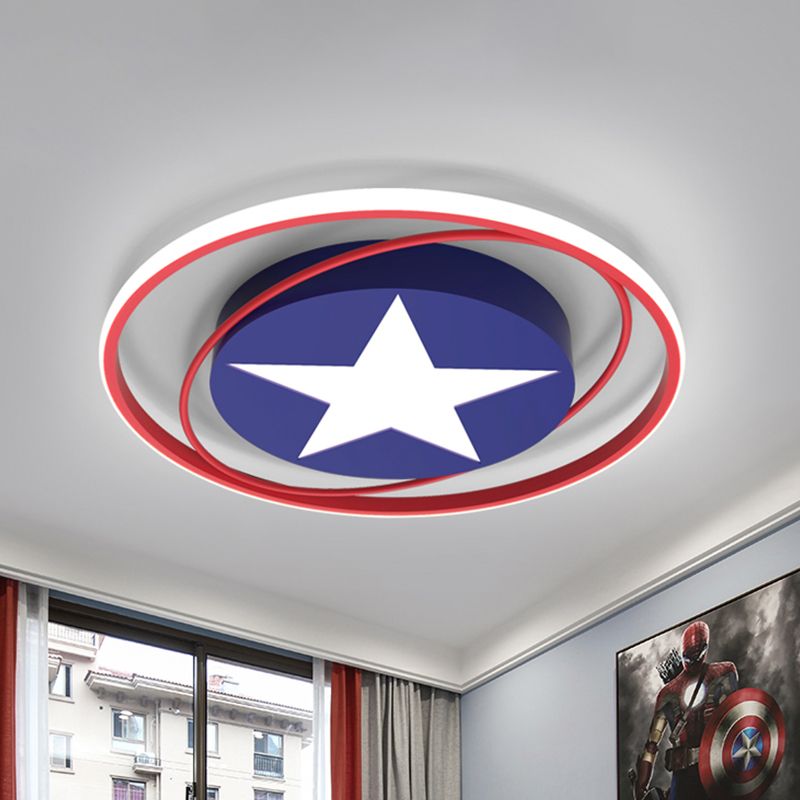 Modern Orbit Round LED Flush Mount Ceiling Light - Lumpaz