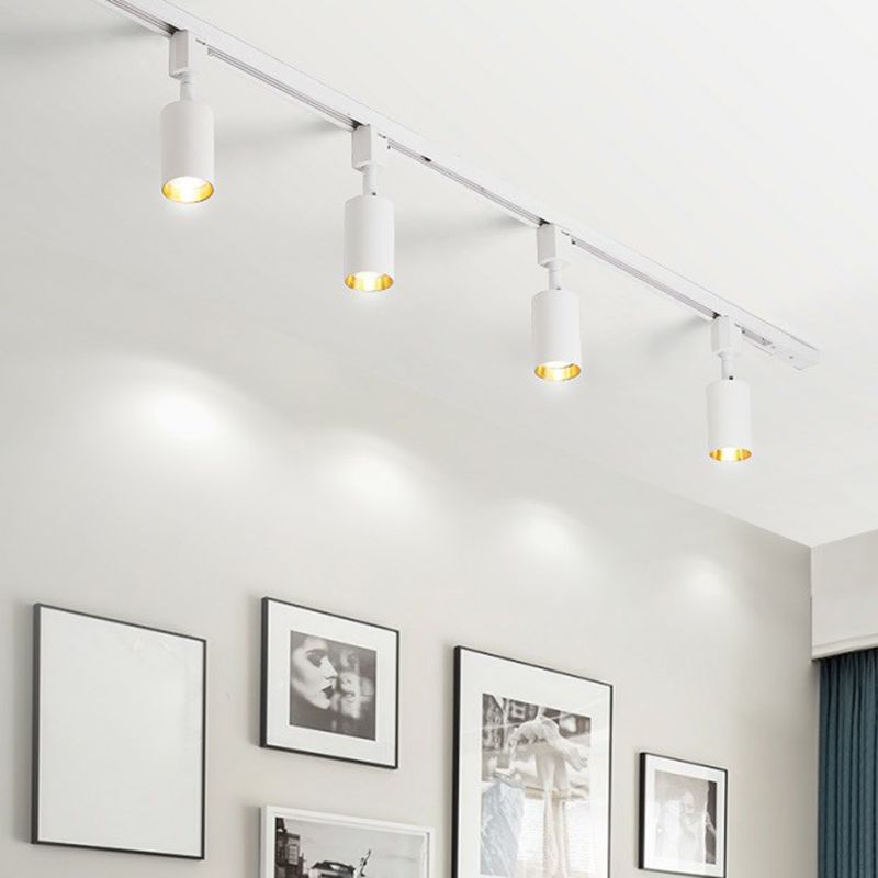 Freja Modern LED Metal Track Spotlight Black/White Living Room - Lumpaz