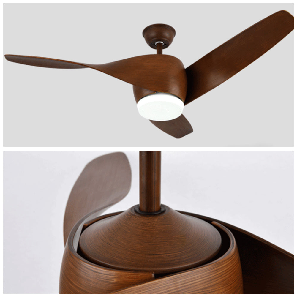 Garner 3-Blade Basic Ceiling Fan with Light, 4 Colors, DIA 52'' - Lumpaz