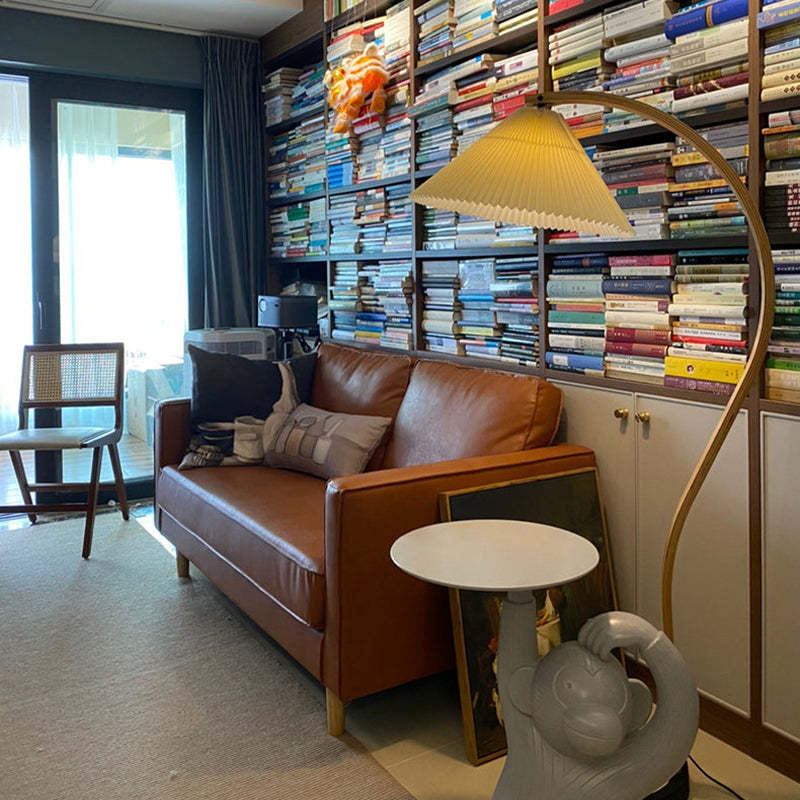 Ozawa Unique LED Beige Floor Lamp Wood/Metal Bedroom/Living Room - Lumpaz