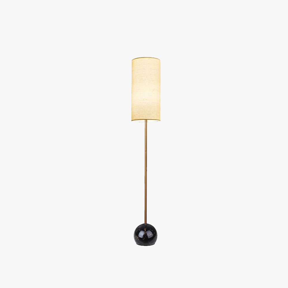 Eryn Modern Cylinder Shape Metal Fabric Floor Lamp - Lumpaz