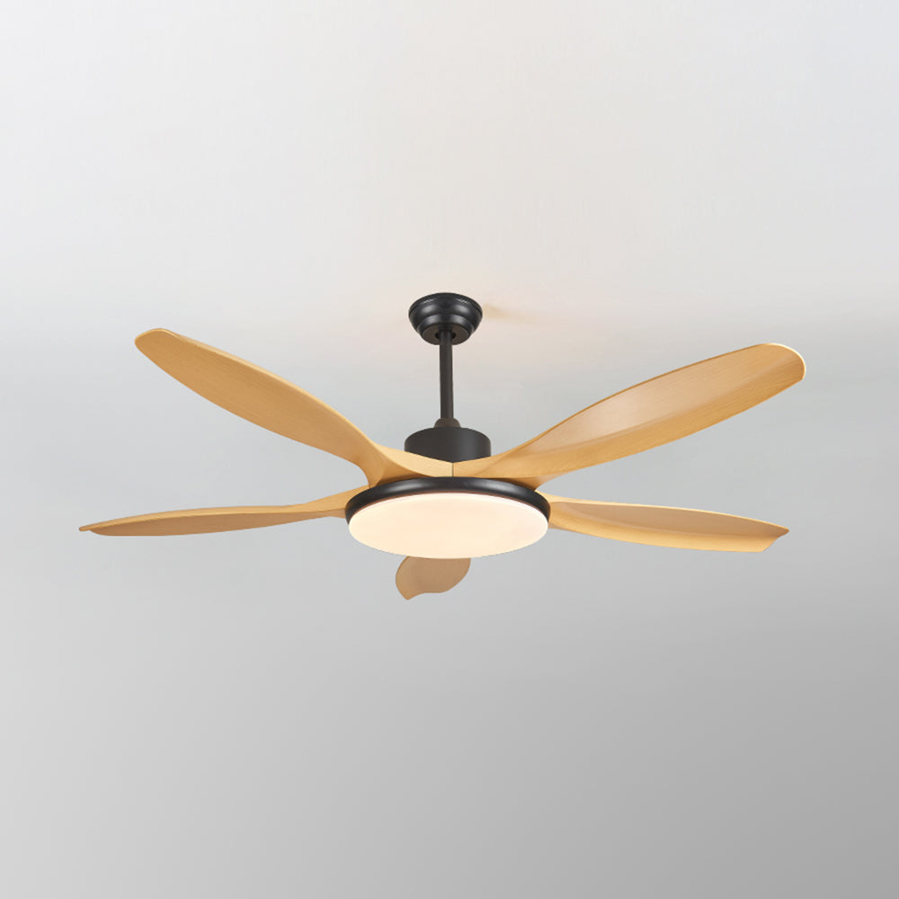 Ozawa 5-Blade Wood DC Ceiling Fan with Light, Summer, 47.2''/51.2''/59.1'' - Lumpaz