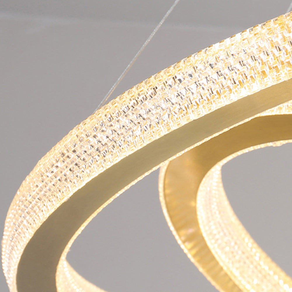 Kirsten Contemporary Gold Luxury Ring Pendant Light - Lumpaz