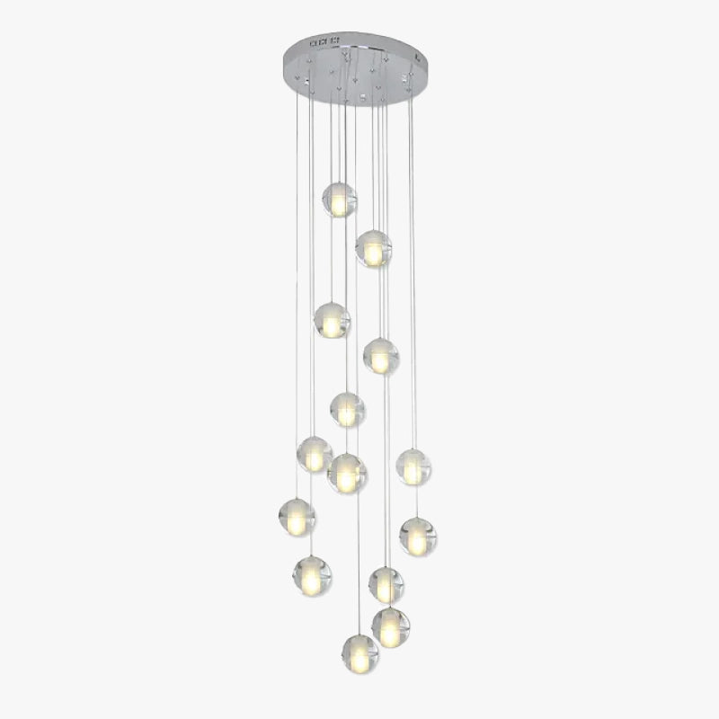 Hailie Modern Multi Clean Globe Pendant Light, Foyer - Lumpaz