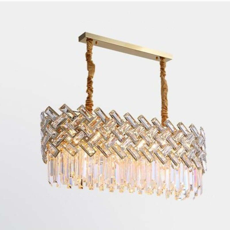 Marilyn Luxury Gold Chandelier, Crystal & Metal - Lumpaz
