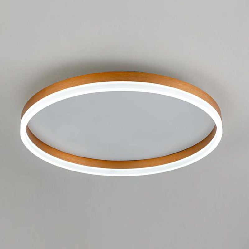 Arisha Modern Flush Mount Ceiling Light Ring Black/White Metal - Lumpaz