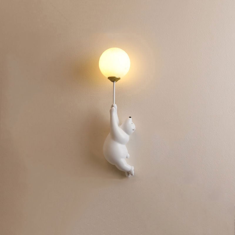 Fateh Wall Reading Lamp Bear Balloon Bedroom/Bedside/Study - Lumpaz
