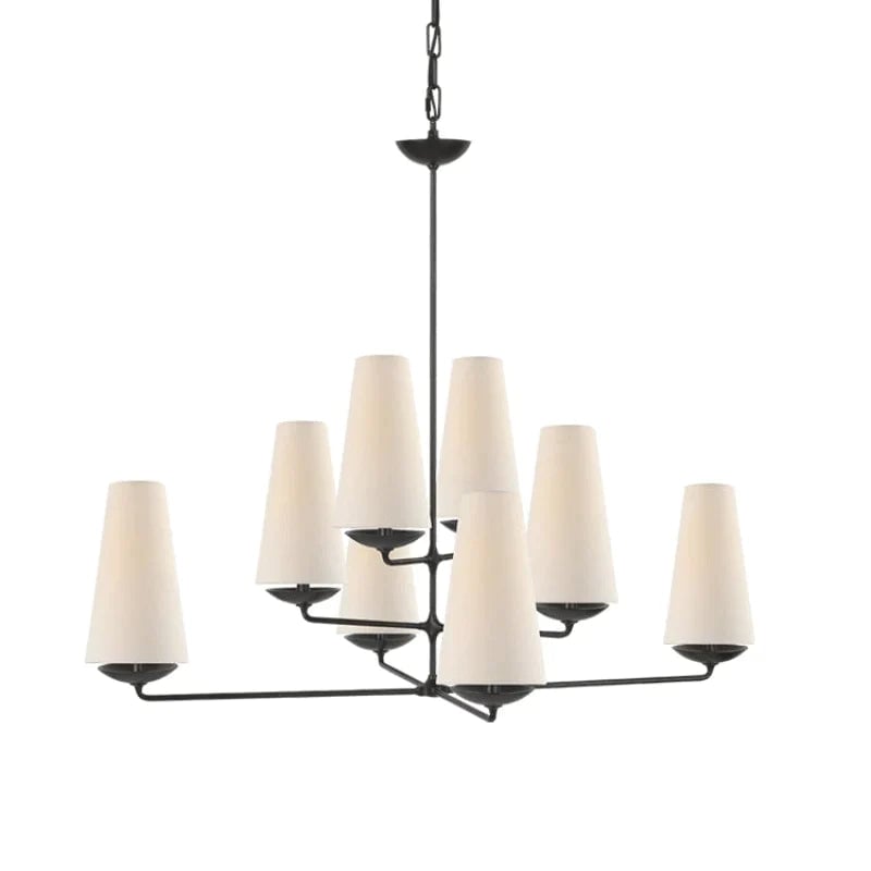 Alessio Design LED Chandeliers White Black Metall Bedroom Kitchen - Lumpaz