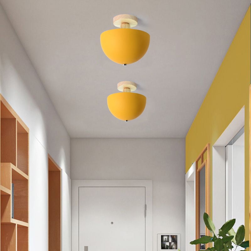 Ozawa Modern LED Ceiling Light Fixtures Wood/Metal Living Room - Lumpaz