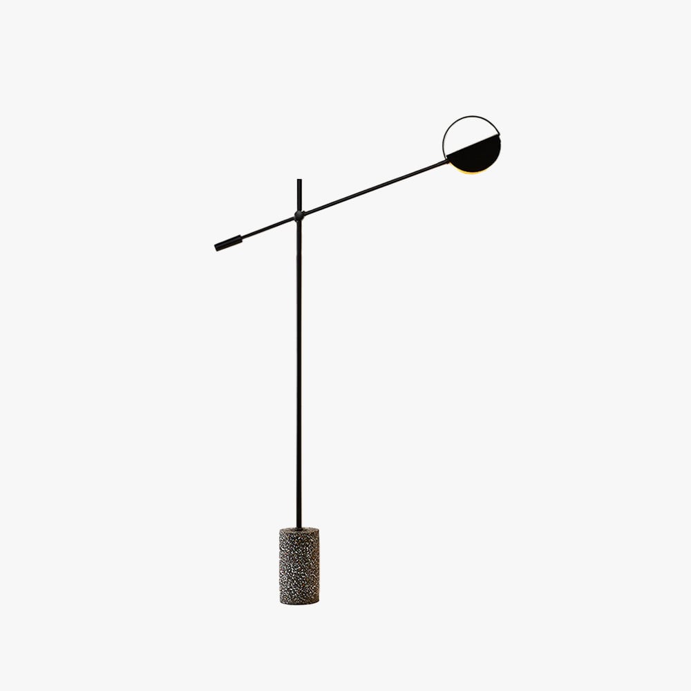 Salgado Nordic Modern Minimalist Floor Lamp, Black/Gold - Lumpaz