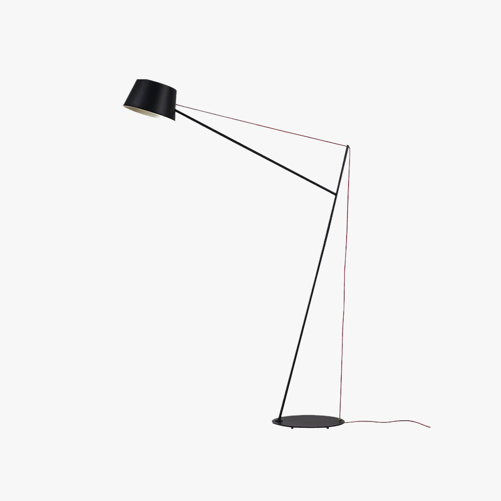 Salgado Modern Arc Linear Metal Floor Lamp, Black - Lumpaz