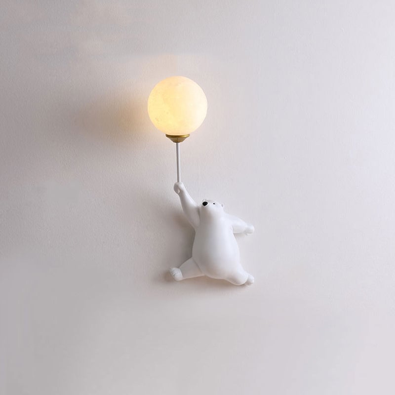Fateh Wall Reading Lamp Bear Balloon Bedroom/Bedside/Study - Lumpaz