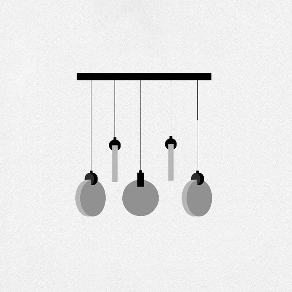 Kristy Minimalist Round  Metal/Crystal Chandelier, Gold - Lumpaz