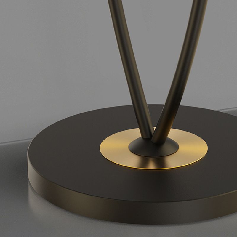 Modern Wave Double Head Metal Acrylic Floor Lamp - Lumpaz