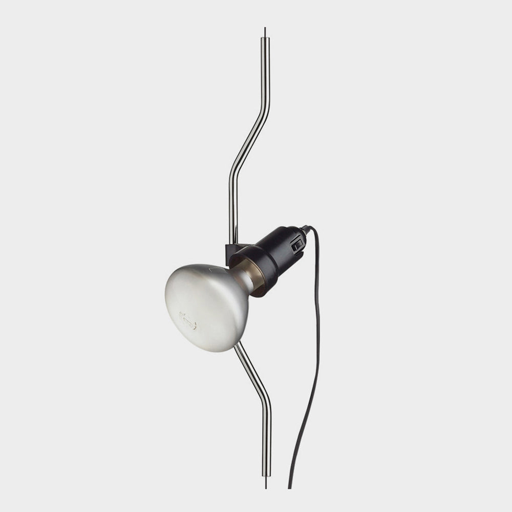Luxo Floor Lamp Linear Minimalist, Metal, Black/White/Red, Bedroom - Lumpaz