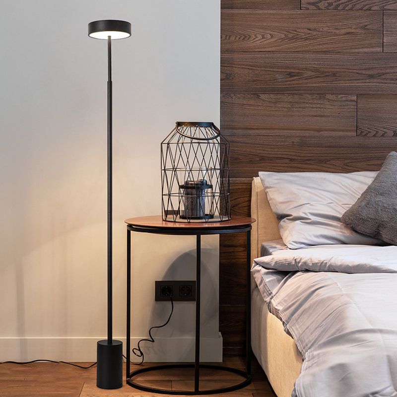 Edge Floor Lamp Linear Modern/Minimalist, Black/White/Gray, Bedroom - Lumpaz