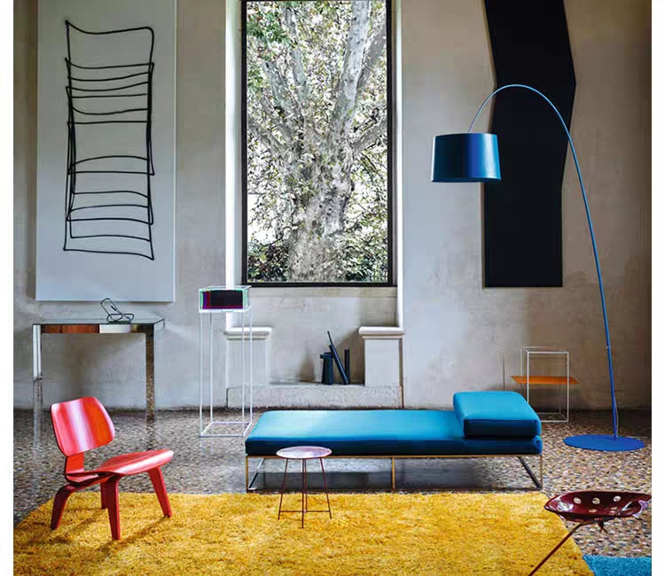 Eryn Modern Floor Lamp Metal/ Black/White/Red/Blue Bedroom - Lumpaz