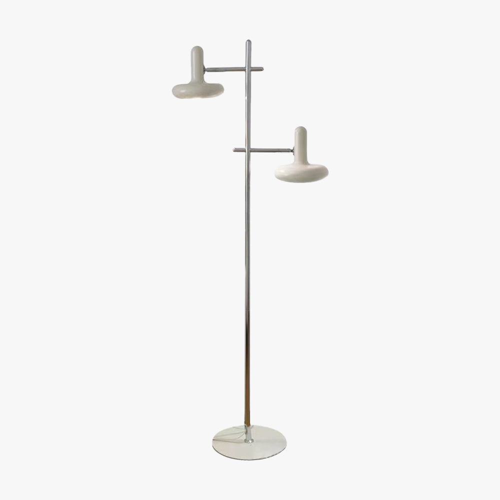 Carins Modern Nordic Minimalist Metal Rotable Floor Lamp, White - Lumpaz