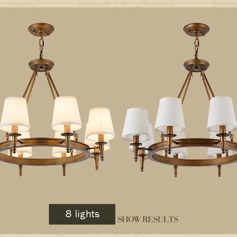 Alessio Vintage Ring Metal/Fabric Chandelier, Black/Copper - Lumpaz