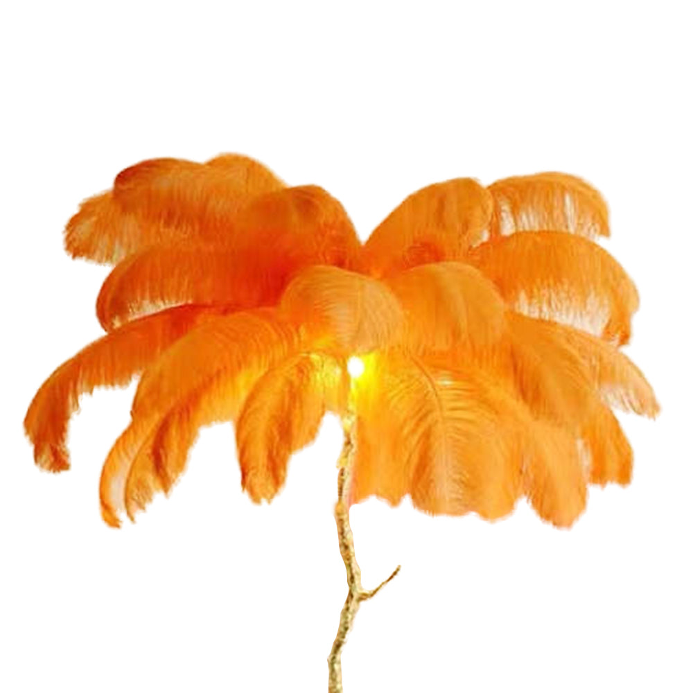O'Moore Nordic Luxury Unique Ostrich Feather Floor Lamp/Table Lamp - Lumpaz