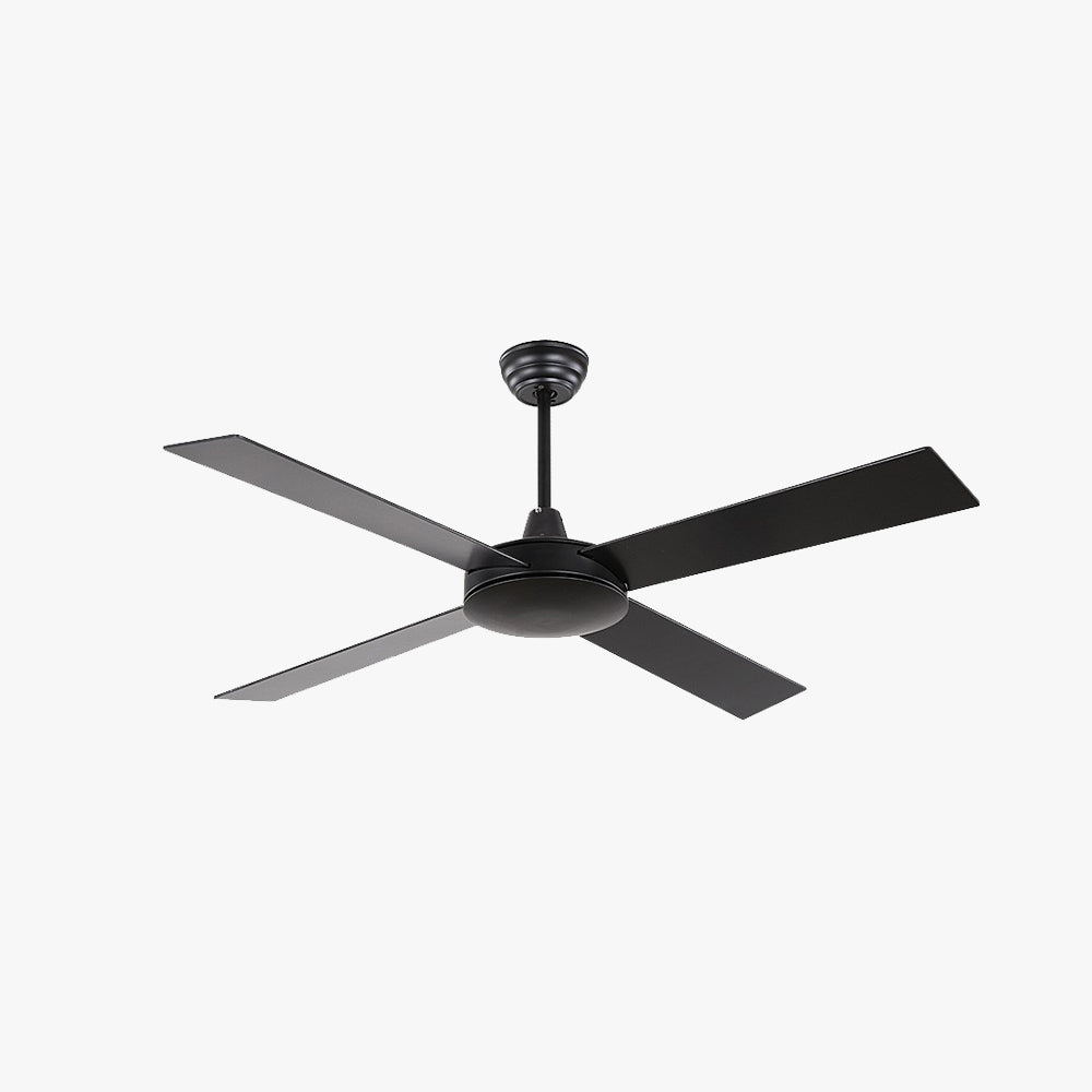 Haydn 4-Blade Industrial Black DC Ceiling Fan, Summer, 47'' - Lumpaz