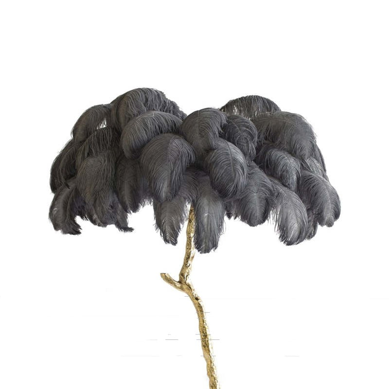 O'Moore Nordic Luxury Unique Ostrich Feather Floor Lamp/Table Lamp - Lumpaz