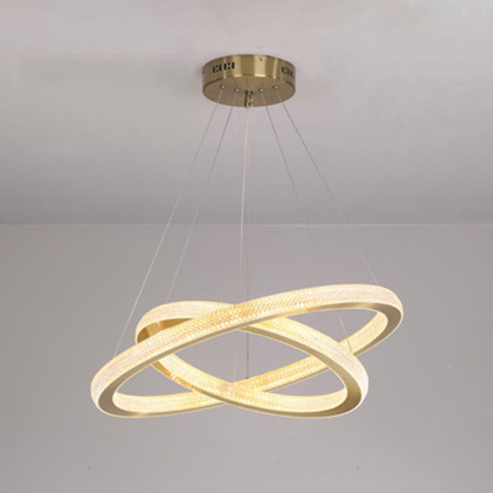 Kirsten Contemporary Gold Luxury Ring Pendant Light - Lumpaz