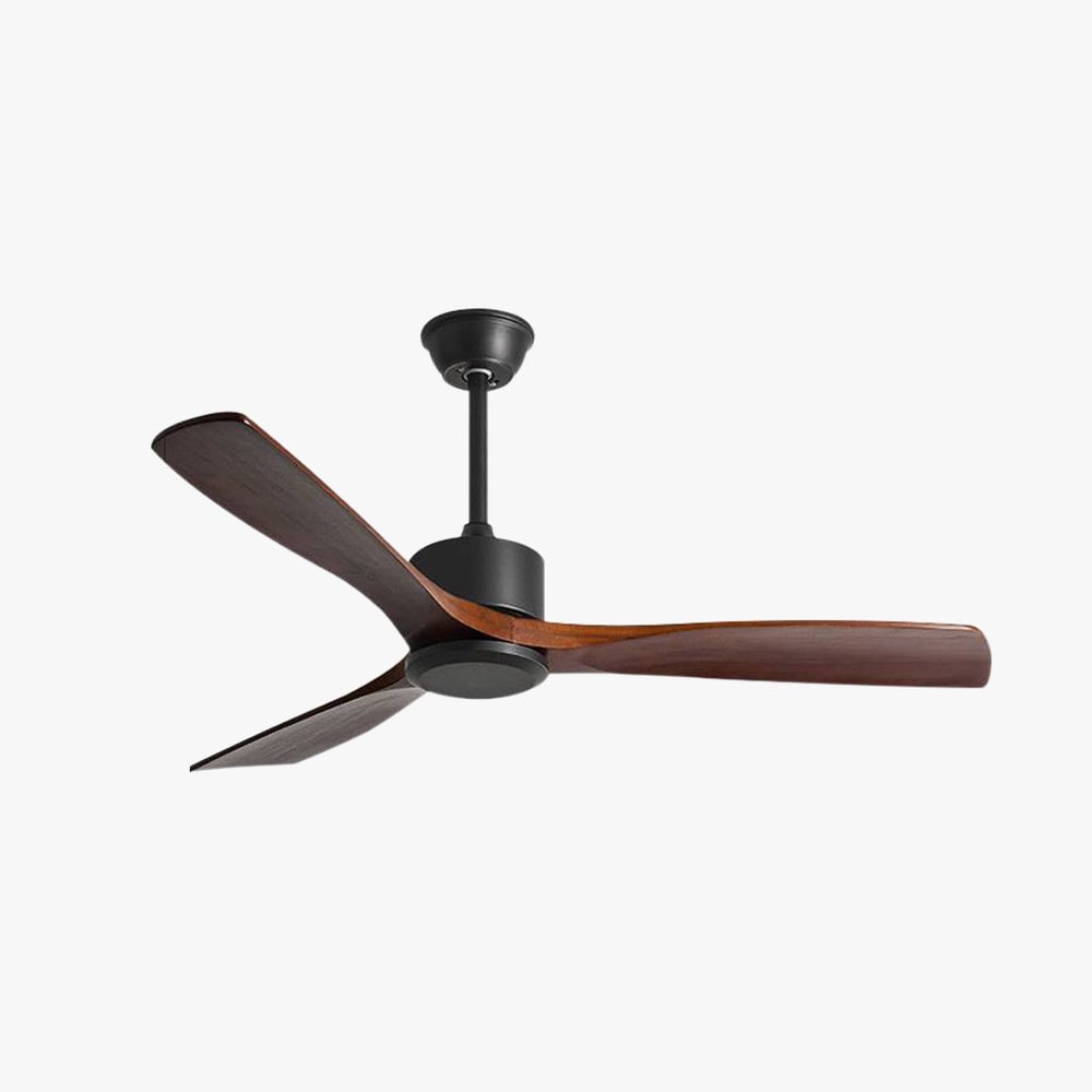 Haydn 3-Blade Black & Red Ceiling Fans, DIA 52'' - Lumpaz