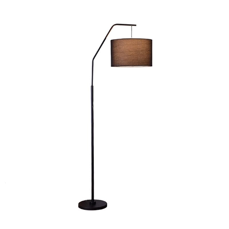 Eryn Cylinder Shape Floor Lamp, Over Arching Floor Lamp, Unique - Lumpaz