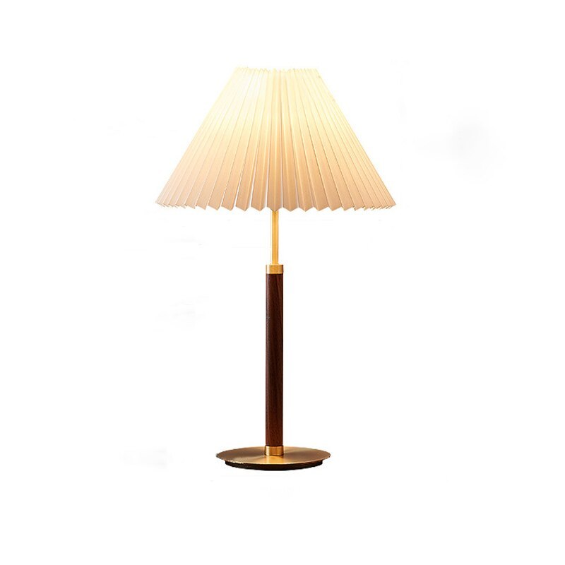 Ozawa Simple Walnut/Metal/Fabric, Table/Floor Lamp, Living Room - Lumpaz