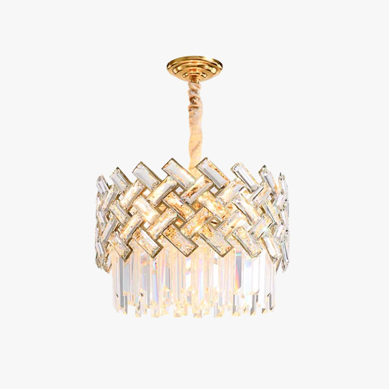 Marilyn Luxury Gold Chandelier, Crystal & Metal - Lumpaz
