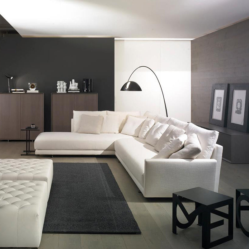 Avi Modrn Fishing Rod Metal Floor Lamp, Black - Lumpaz