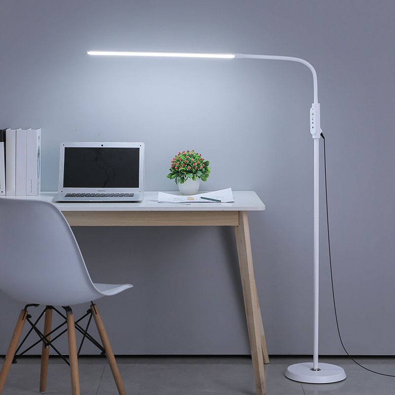 Eryn Floor Lamp Bendable/Adjustable Modern, Metal, Black, Reading - Lumpaz