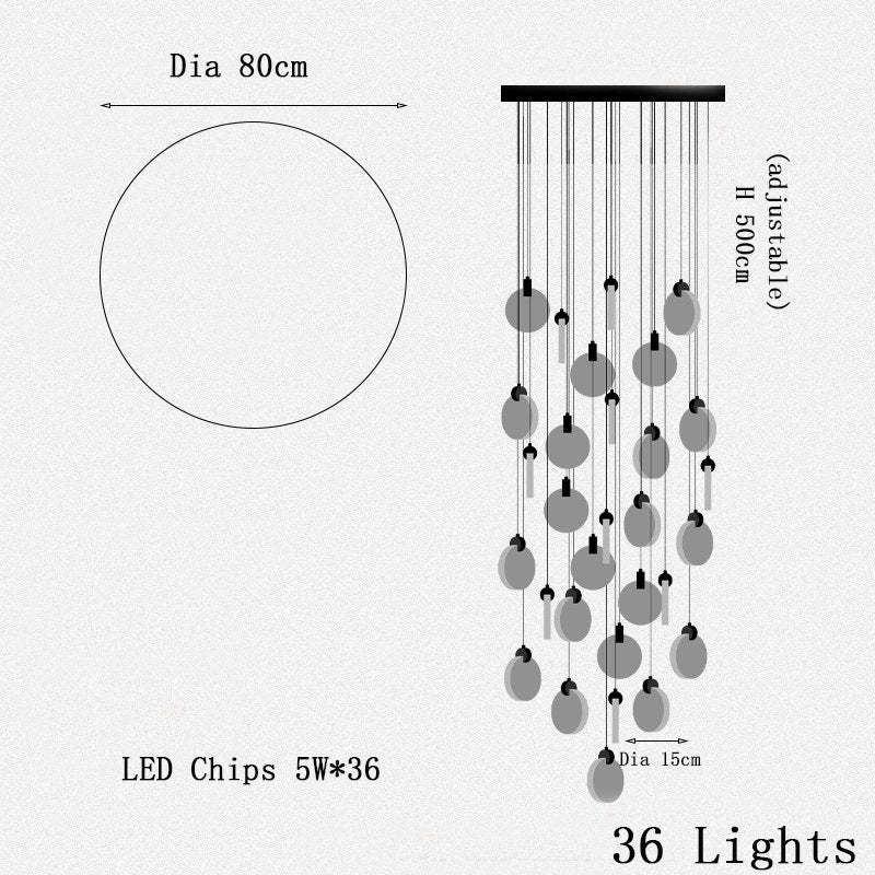 Kristy Minimalist Round  Metal/Crystal Chandelier, Gold - Lumpaz