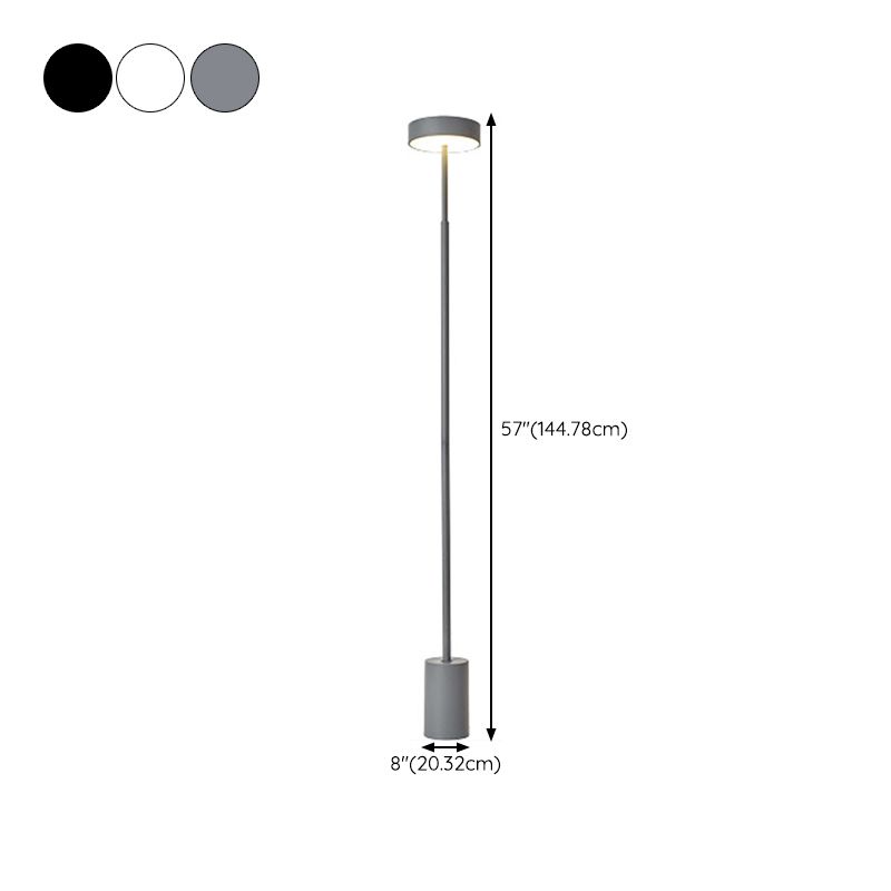 Edge Floor Lamp Linear Modern/Minimalist, Black/White/Gray, Bedroom - Lumpaz