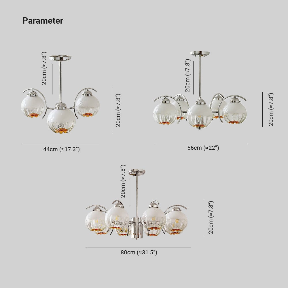 Hailie Pendant Light Gradient Flower Modern, Glass, White, Bedroom - Lumpaz