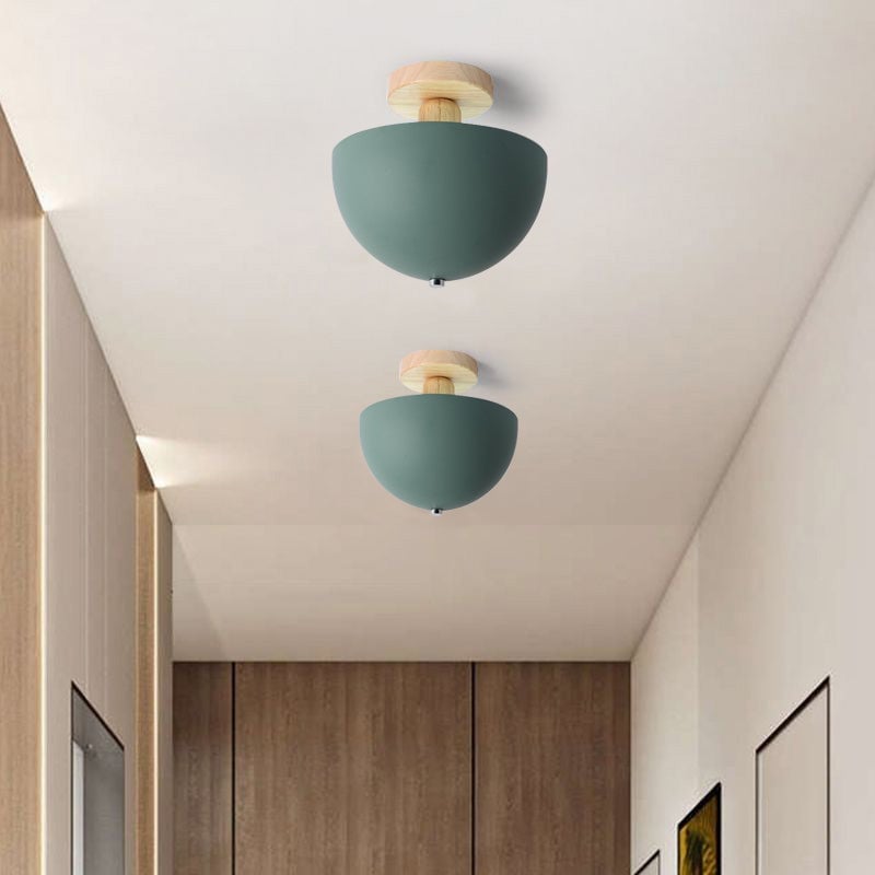 Ozawa Modern LED Ceiling Light Fixtures Wood/Metal Living Room - Lumpaz