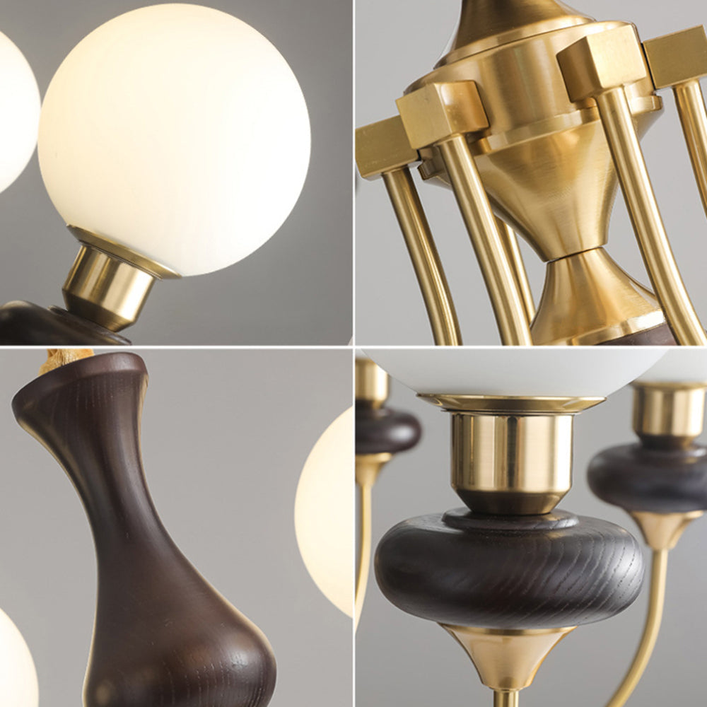 Silva Modern Luxury Decorative LED Chandelier Gold Metal Living Room - Lumpaz