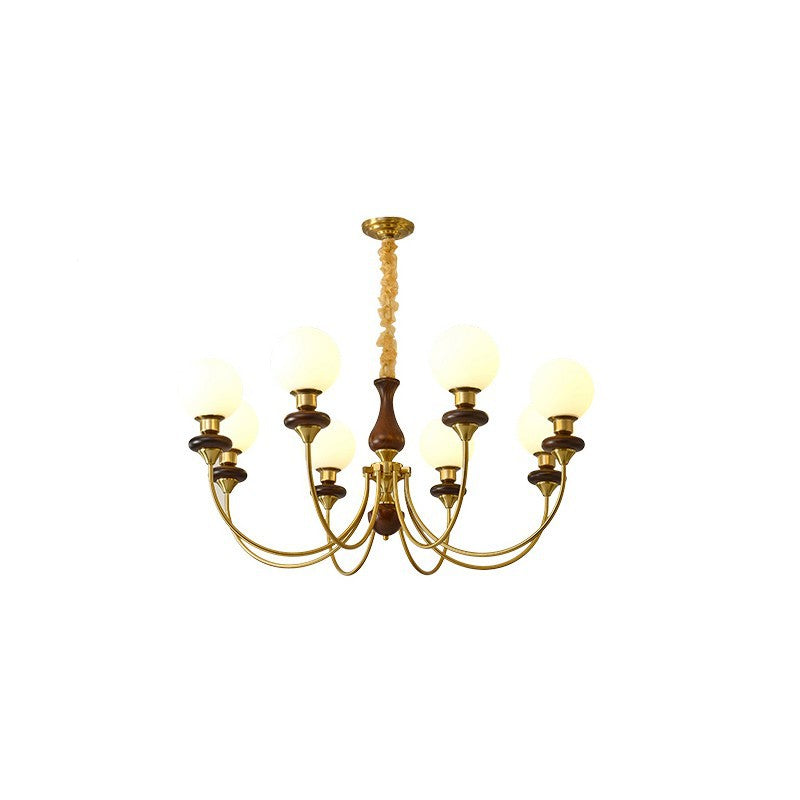 Silva Modern Luxury Decorative LED Chandelier Gold Metal Living Room - Lumpaz