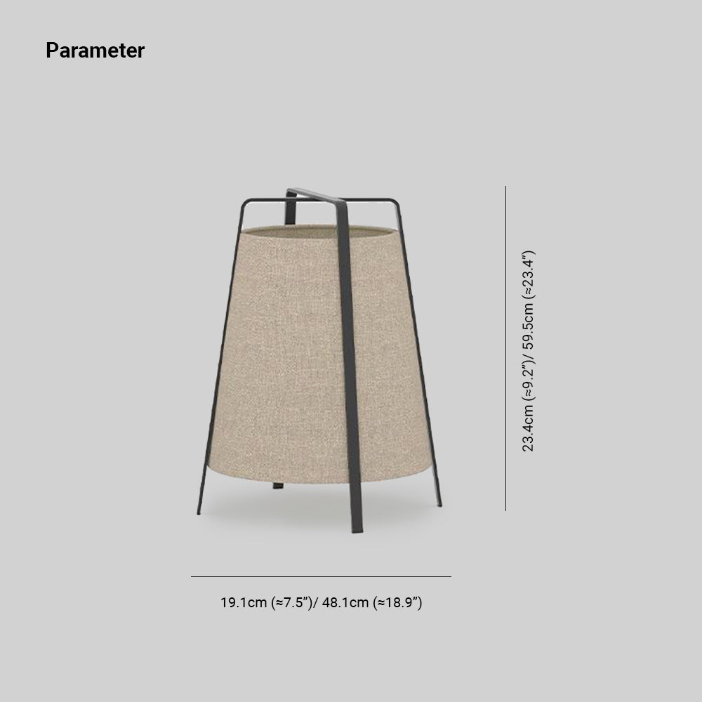 Renée Modern Minimalist Metal/Fabric Floor Lamp Living Room/Bedroom - Lumpaz