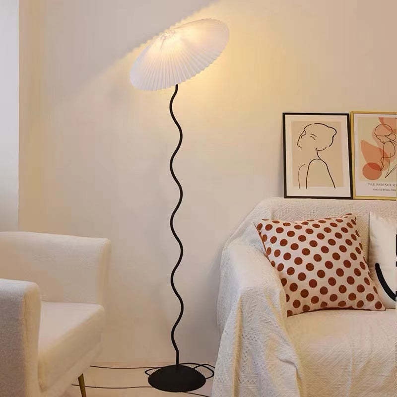Renée Modern LED Mushroom Floor Lamp Metal Bedroom/Living Room - Lumpaz