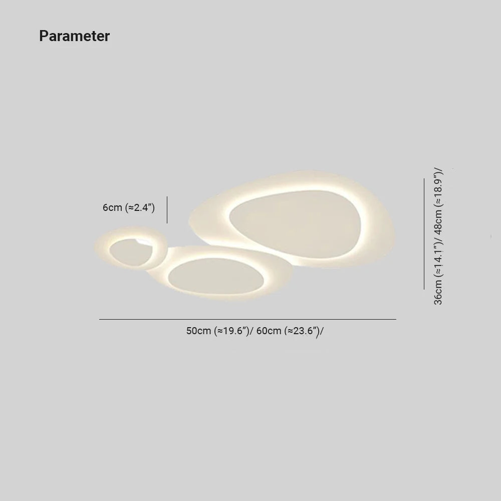 Valentina Modern Metal LED White Flush Mount Ceiling Light Bedroom - Lumpaz