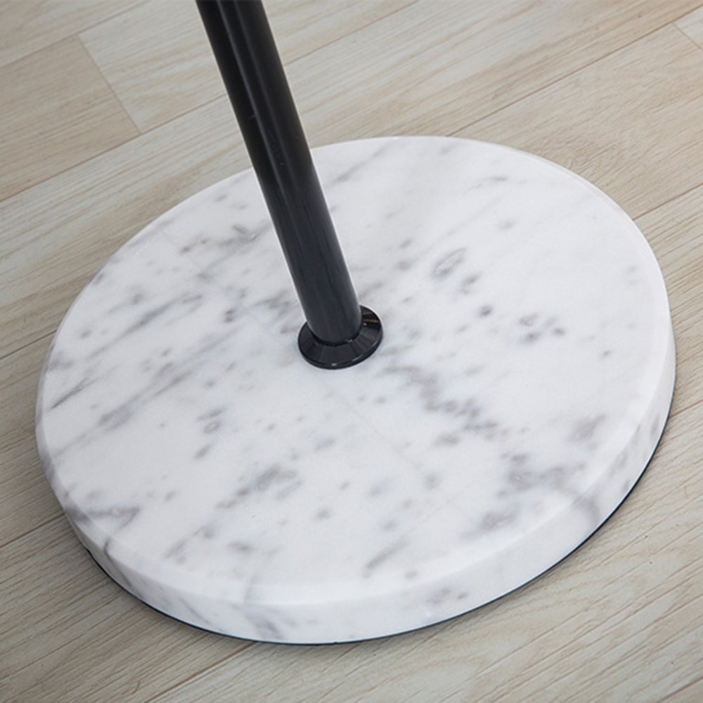 Carins Minimalist Geometric Marble Base/Metal Floor Lamp - Lumpaz