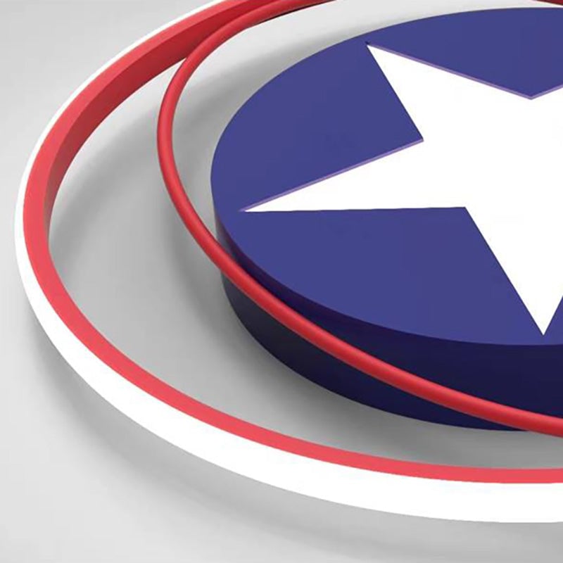 Modern Orbit Round LED Flush Mount Ceiling Light - Lumpaz