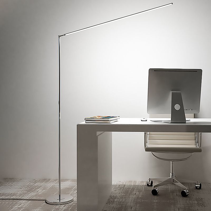 Modern Steamline Minimalist linear Floor Lamp, 2 Color - Lumpaz