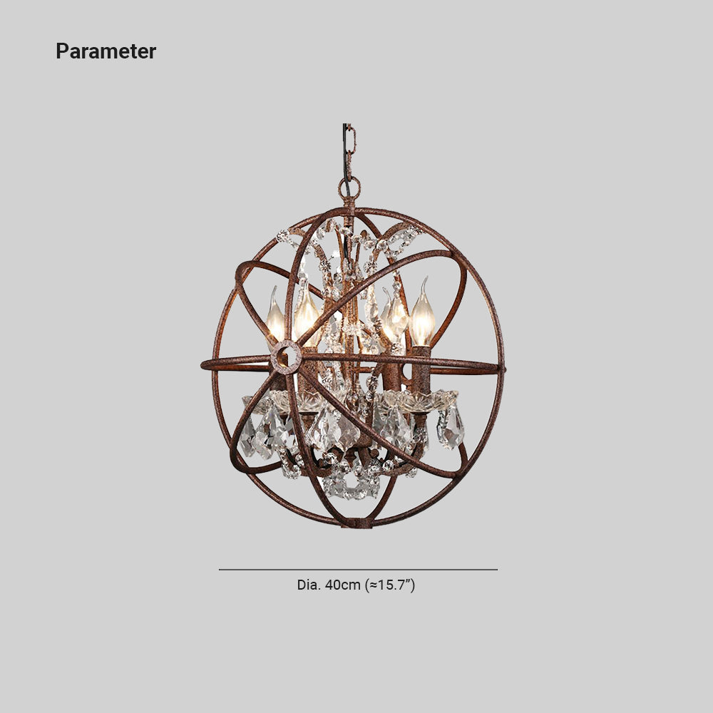 Kristy Rustic Vintage Candle Metal Pendant Light Black/Rust Bedroom - Lumpaz