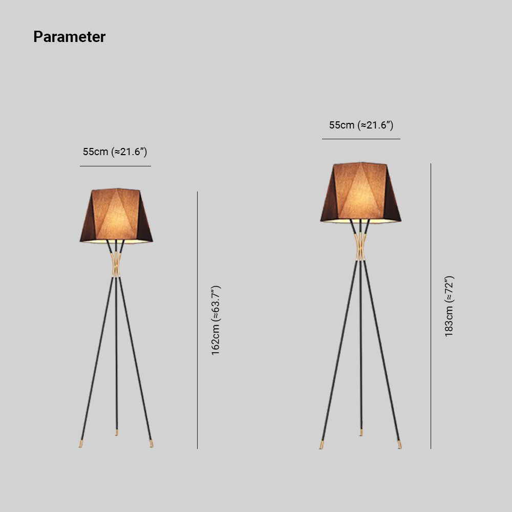 Salgado Minimalist Tripod Floor Lamp - Lumpaz