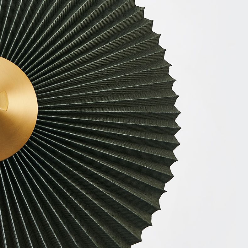 Ozawa Modern Pleated Tripod Wood Fabric Floor Lamp - Lumpaz